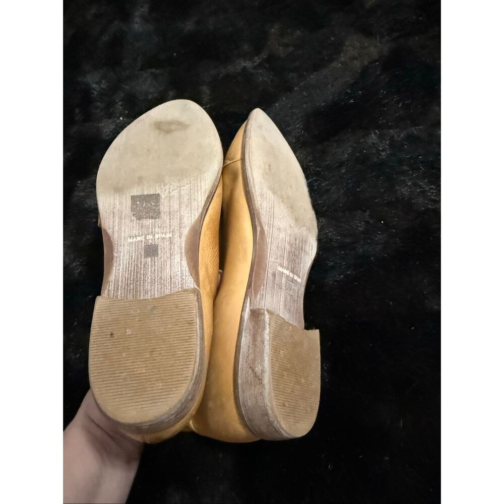 Free People Shoes Womens SZ EU 39 US 8.5 Brown Royale Flat Leather Boho Western - Picture 4 of 4